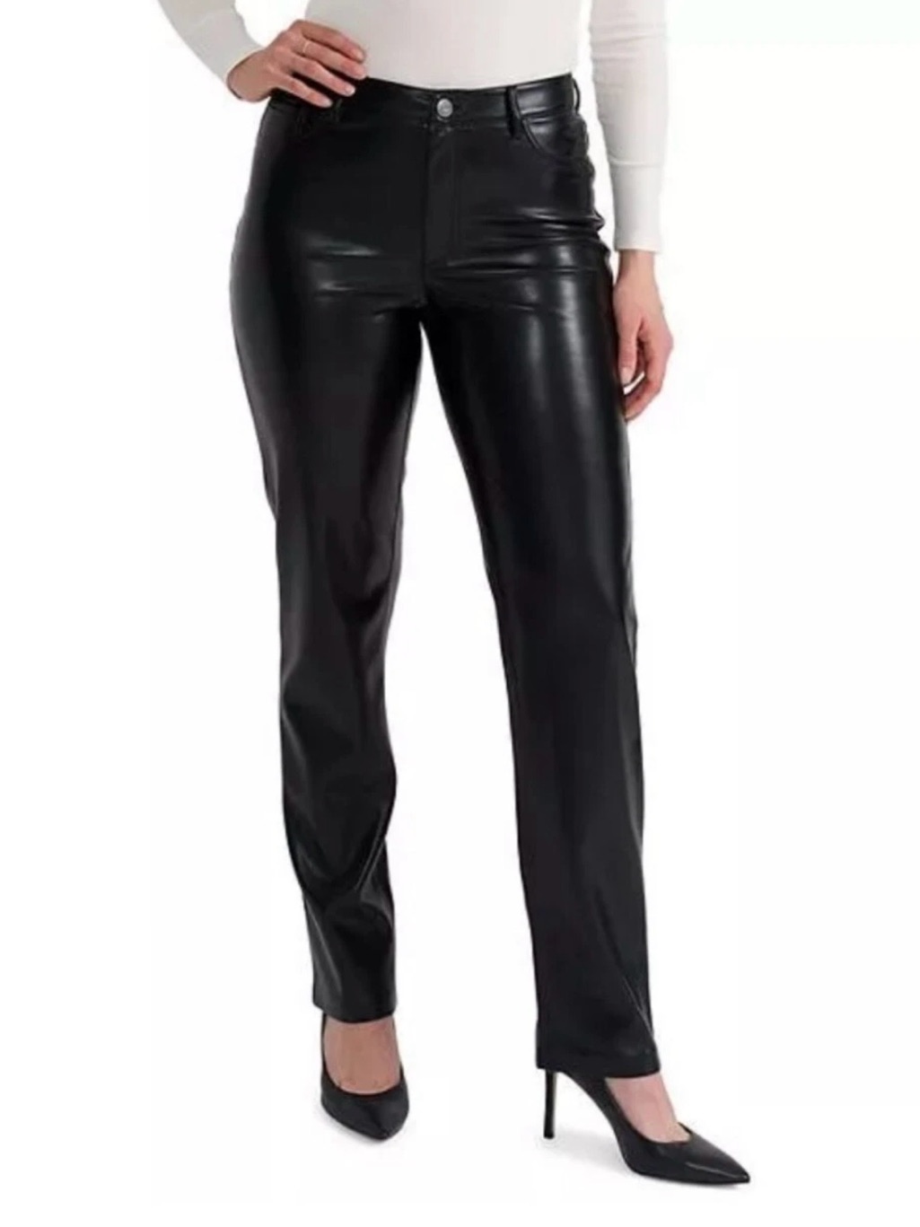 Nwt Joie Black Leather Lightweight Pants Msrp $148